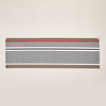 Carica l&#39;immagine nel visualizzatore di Gallery, Striped Cotton Runner in Red and Grey color scheme
