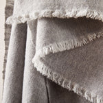 Carica l&#39;immagine nel visualizzatore di Gallery, Soft Italian Cashmere Stole/Throw Blanket Hand-Frayed Edging in the color of Stones
