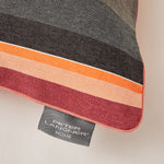 Load image into Gallery viewer, Lively Striped Cushion in pure Cotton finished with Coordinated Color Piping, 31.5&quot;x31.5&quot;
