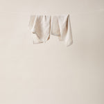 Load image into Gallery viewer, Honeycombed Textured Linen Set of Guest Towels in Cappuccino color
