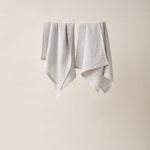 Load image into Gallery viewer, Honeycombed Textured Linen Set of Hand Towels in Stone color
