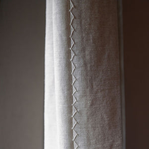 Thread Embroidered Linen Drapes